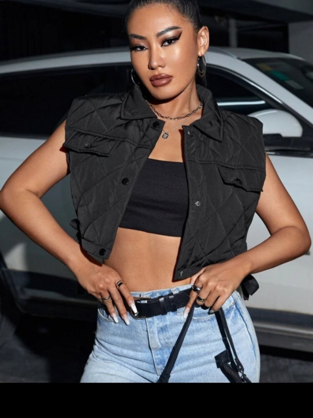 Shein Black Vest M